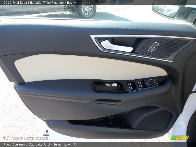 White Platinum / Ebony 2019 Ford Edge SEL AWD