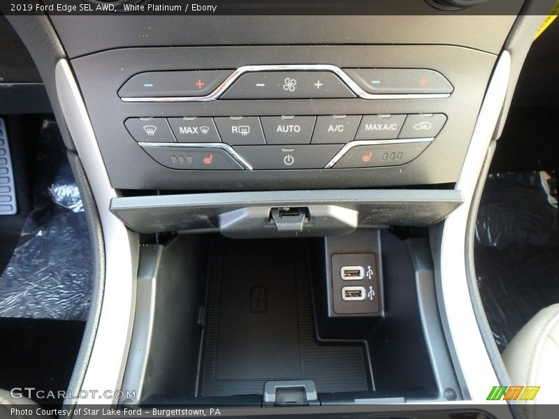 White Platinum / Ebony 2019 Ford Edge SEL AWD