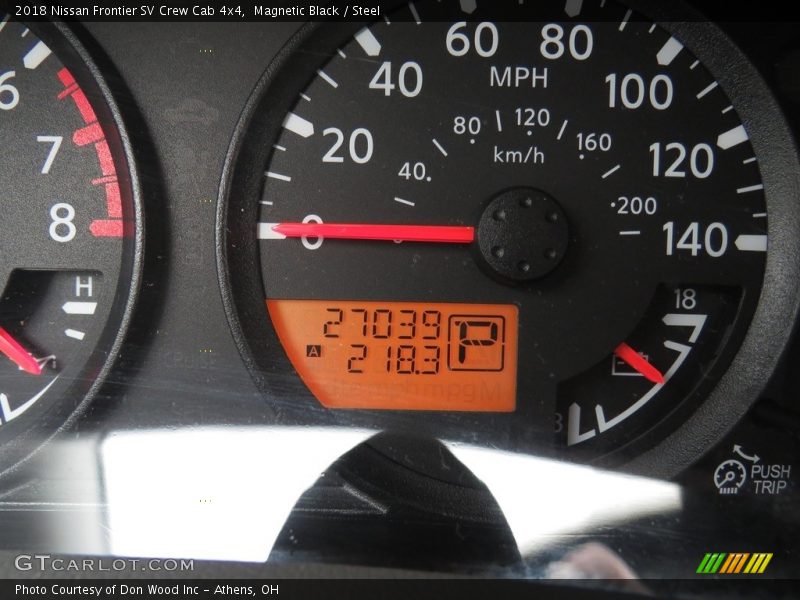 Magnetic Black / Steel 2018 Nissan Frontier SV Crew Cab 4x4