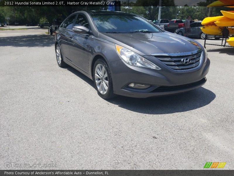Harbor Gray Metallic / Gray 2012 Hyundai Sonata Limited 2.0T
