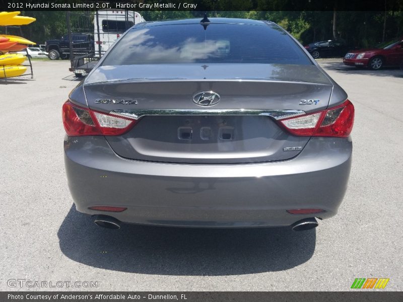 Harbor Gray Metallic / Gray 2012 Hyundai Sonata Limited 2.0T
