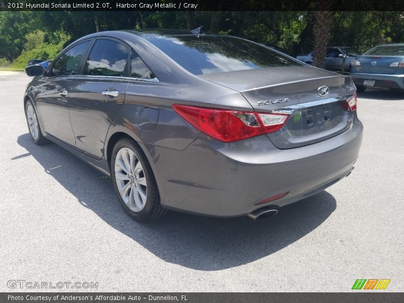 Harbor Gray Metallic / Gray 2012 Hyundai Sonata Limited 2.0T