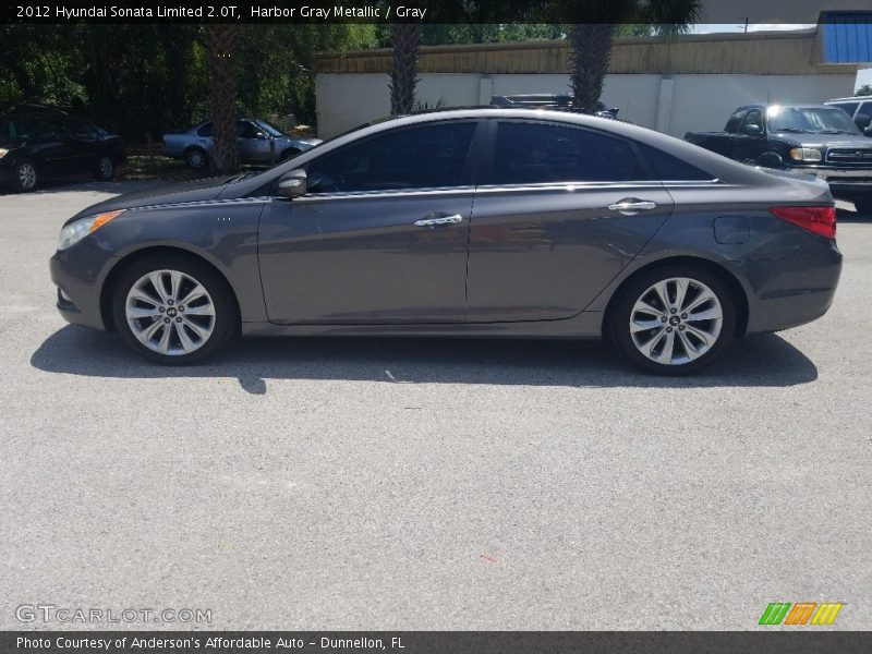 Harbor Gray Metallic / Gray 2012 Hyundai Sonata Limited 2.0T