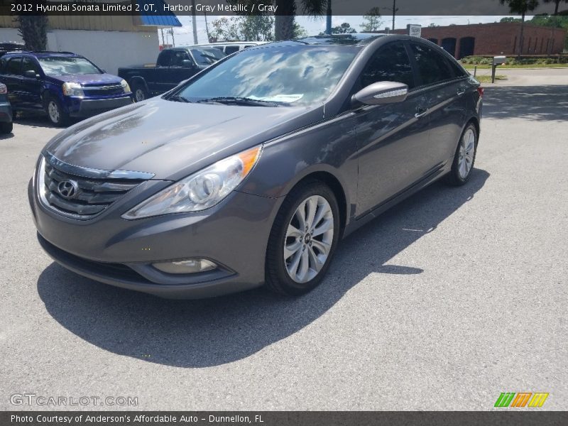 Harbor Gray Metallic / Gray 2012 Hyundai Sonata Limited 2.0T