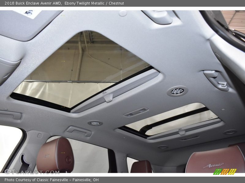 Ebony Twilight Metallic / Chestnut 2018 Buick Enclave Avenir AWD