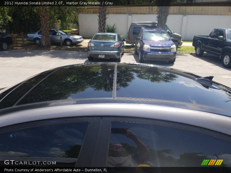 Harbor Gray Metallic / Gray 2012 Hyundai Sonata Limited 2.0T