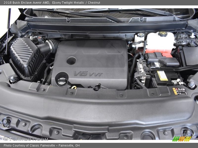 Ebony Twilight Metallic / Chestnut 2018 Buick Enclave Avenir AWD