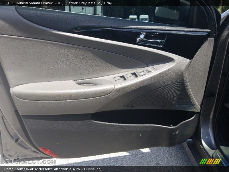 Harbor Gray Metallic / Gray 2012 Hyundai Sonata Limited 2.0T