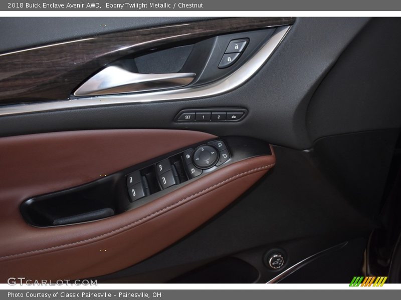 Ebony Twilight Metallic / Chestnut 2018 Buick Enclave Avenir AWD