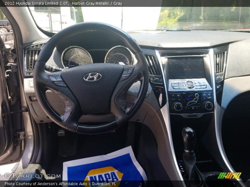 Harbor Gray Metallic / Gray 2012 Hyundai Sonata Limited 2.0T
