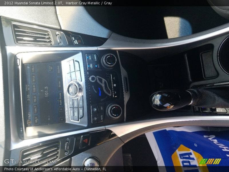 Harbor Gray Metallic / Gray 2012 Hyundai Sonata Limited 2.0T