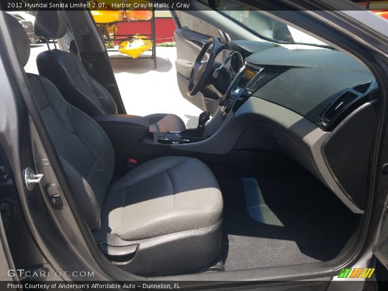 Harbor Gray Metallic / Gray 2012 Hyundai Sonata Limited 2.0T
