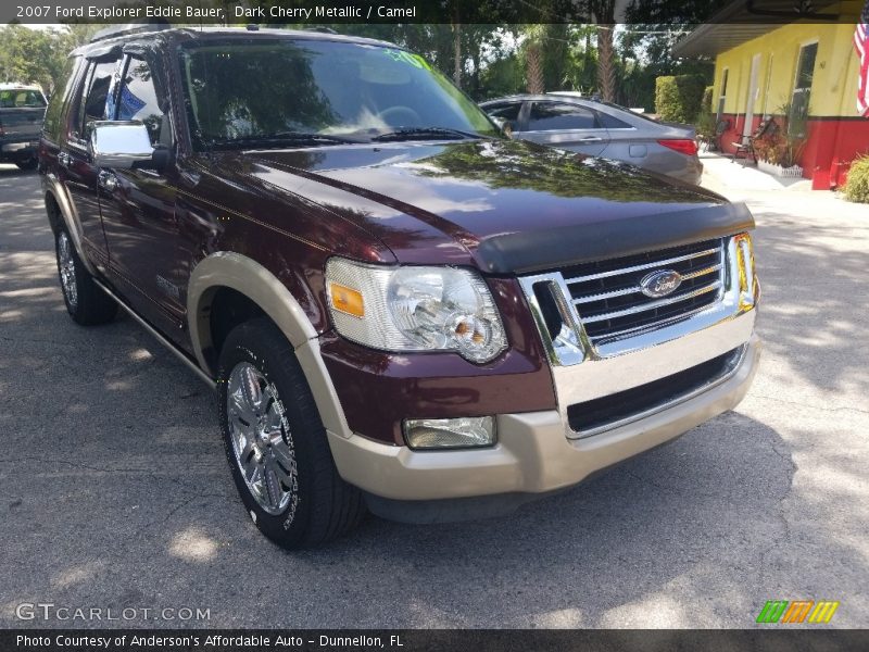 Dark Cherry Metallic / Camel 2007 Ford Explorer Eddie Bauer