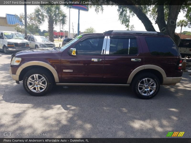Dark Cherry Metallic / Camel 2007 Ford Explorer Eddie Bauer