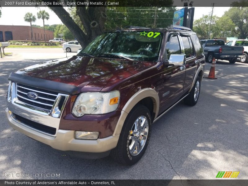 Dark Cherry Metallic / Camel 2007 Ford Explorer Eddie Bauer