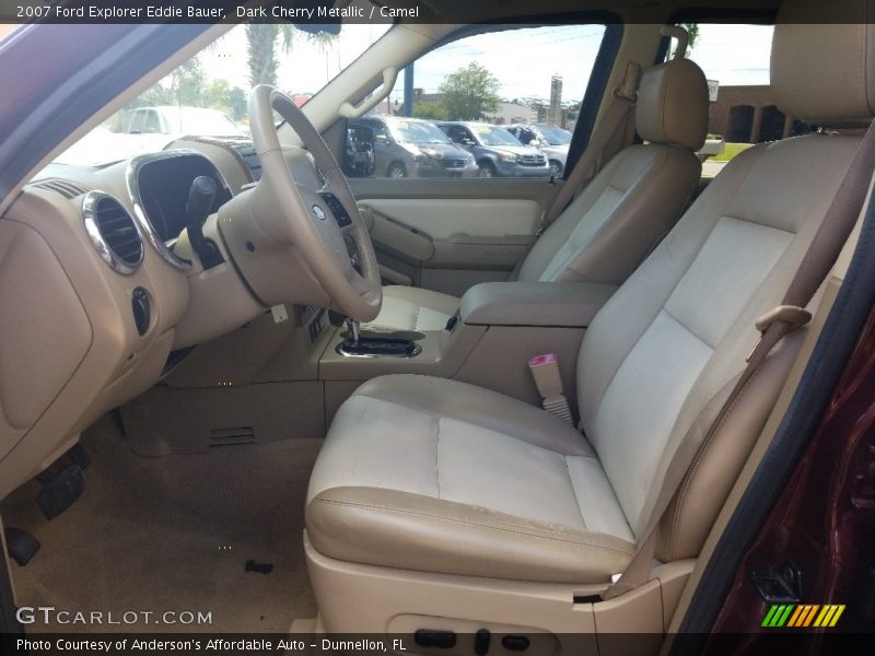 Dark Cherry Metallic / Camel 2007 Ford Explorer Eddie Bauer