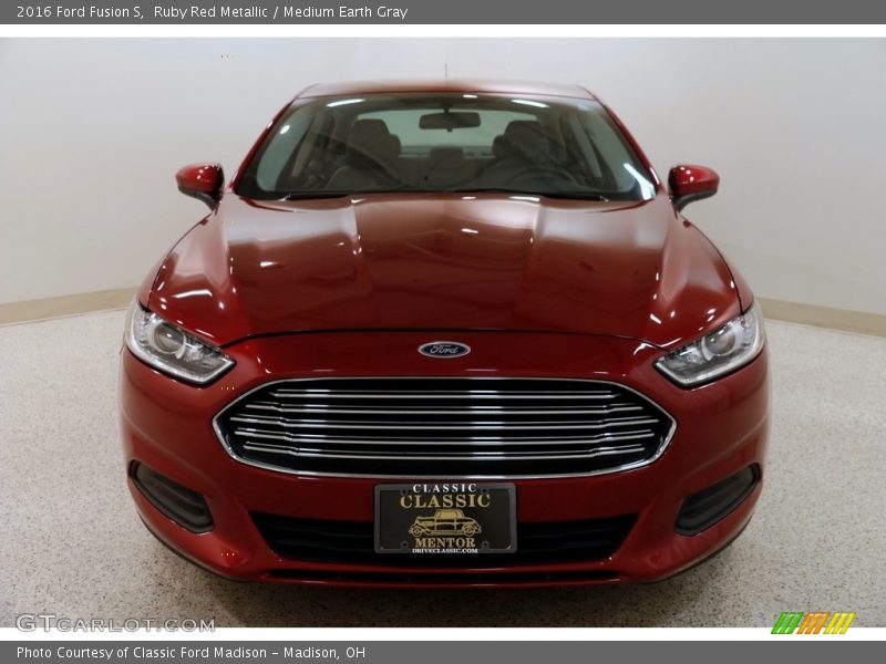 Ruby Red Metallic / Medium Earth Gray 2016 Ford Fusion S
