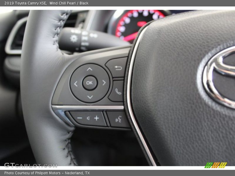 Wind Chill Pearl / Black 2019 Toyota Camry XSE