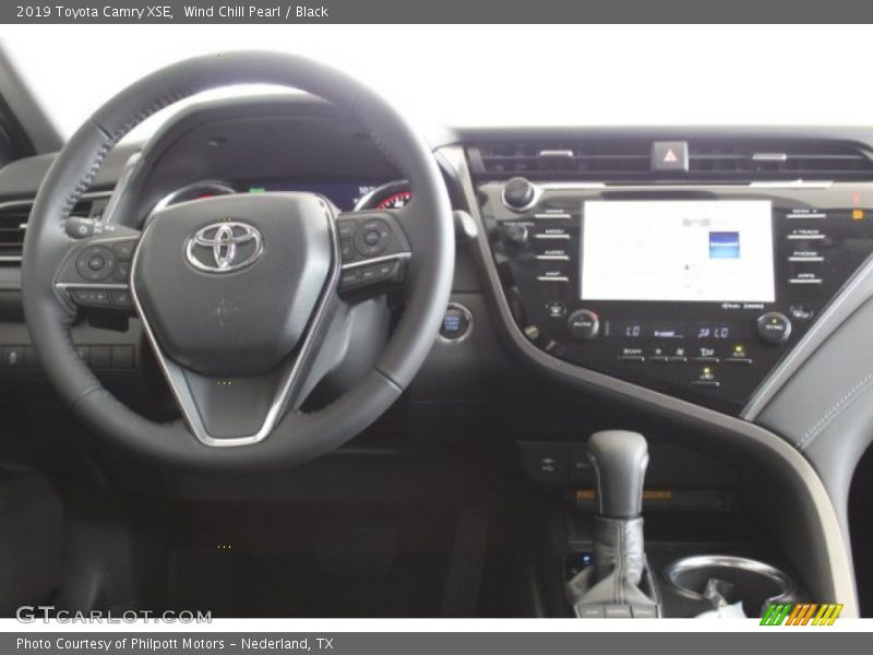 Wind Chill Pearl / Black 2019 Toyota Camry XSE