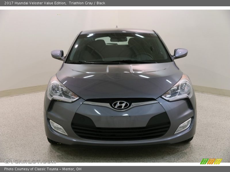 Triathlon Gray / Black 2017 Hyundai Veloster Value Edition