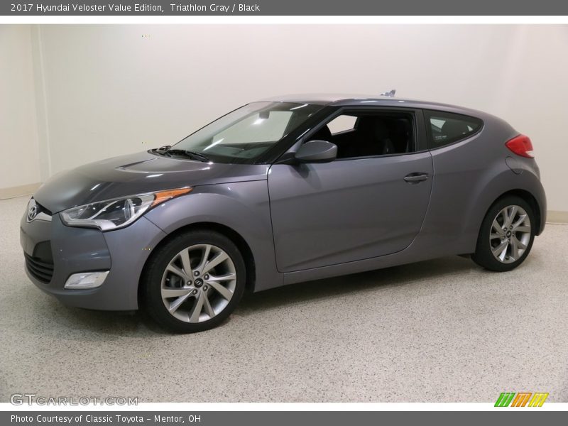 Triathlon Gray / Black 2017 Hyundai Veloster Value Edition