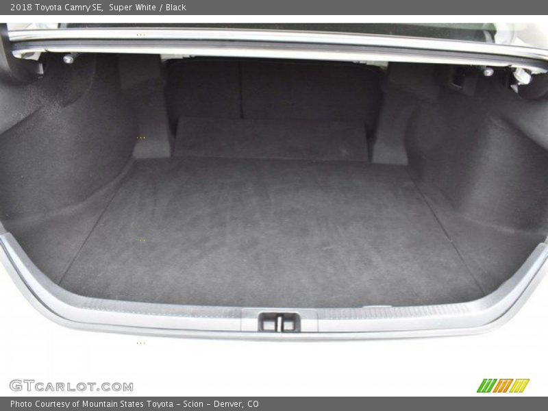 Super White / Black 2018 Toyota Camry SE