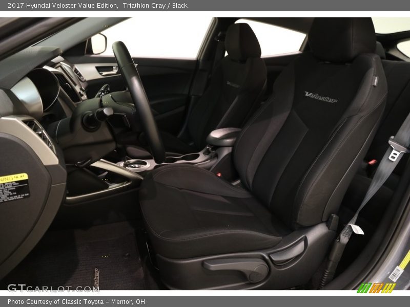 Triathlon Gray / Black 2017 Hyundai Veloster Value Edition