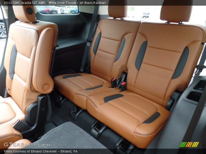 White Frost Tricoat / Jet Black/Kalahari 2019 GMC Acadia SLT AWD
