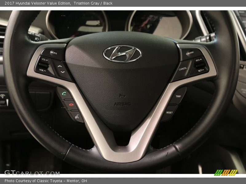 Triathlon Gray / Black 2017 Hyundai Veloster Value Edition