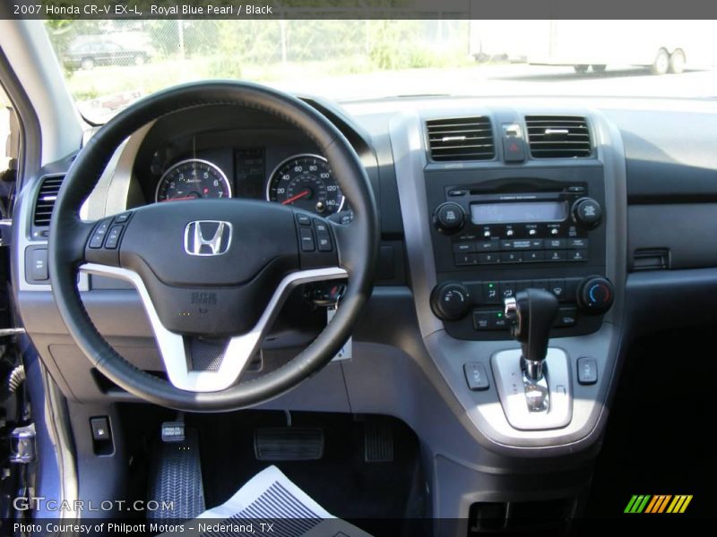 Royal Blue Pearl / Black 2007 Honda CR-V EX-L