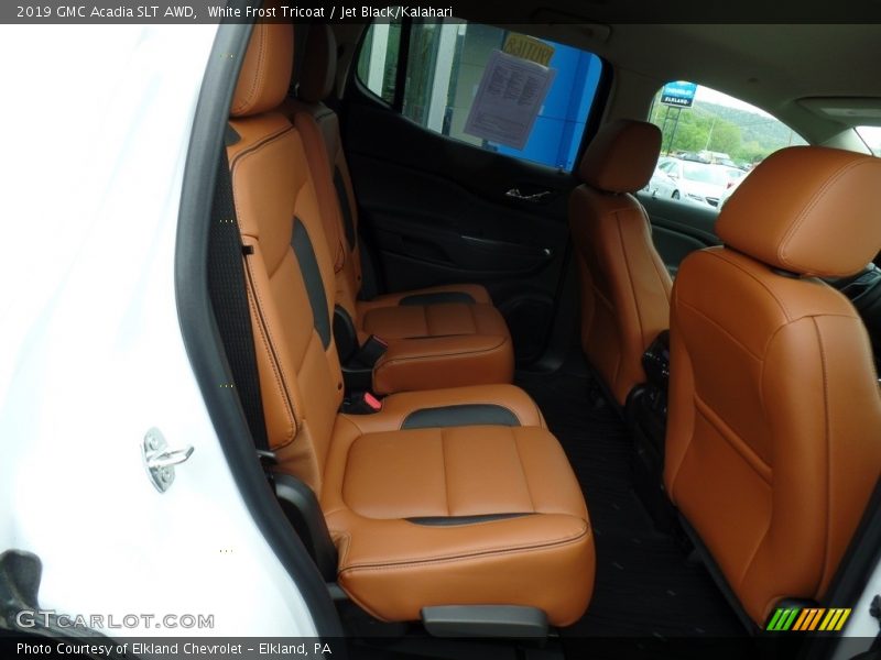 White Frost Tricoat / Jet Black/Kalahari 2019 GMC Acadia SLT AWD