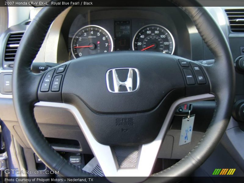 Royal Blue Pearl / Black 2007 Honda CR-V EX-L
