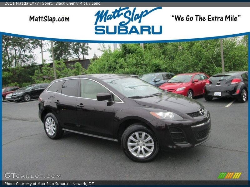 Black Cherry Mica / Sand 2011 Mazda CX-7 i Sport