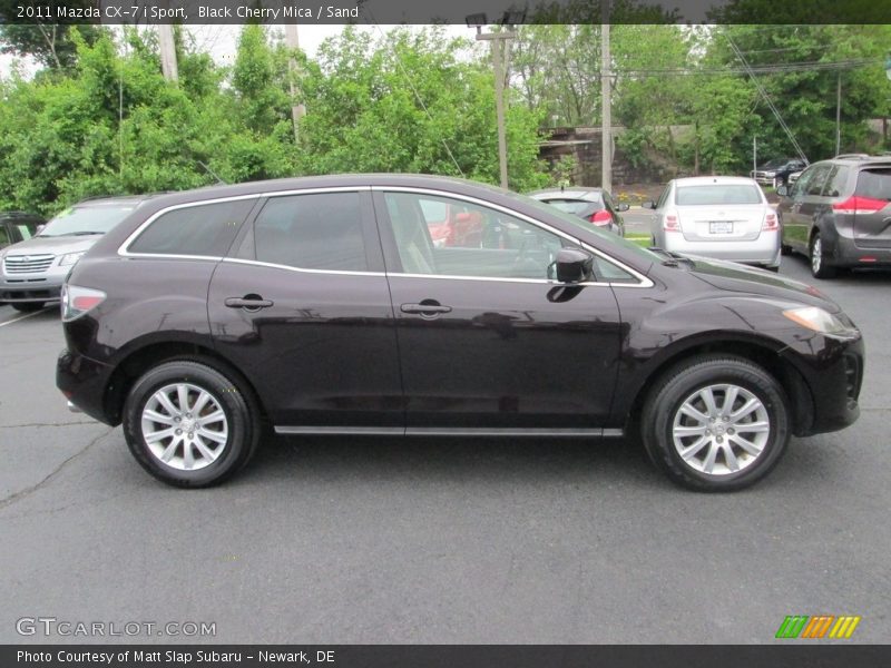 Black Cherry Mica / Sand 2011 Mazda CX-7 i Sport