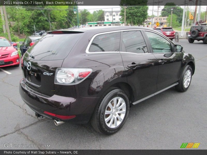 Black Cherry Mica / Sand 2011 Mazda CX-7 i Sport