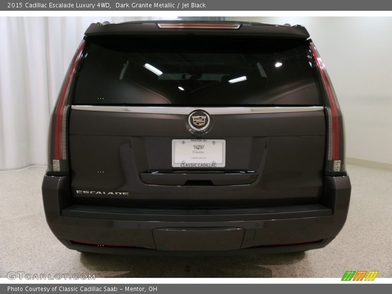 Dark Granite Metallic / Jet Black 2015 Cadillac Escalade Luxury 4WD