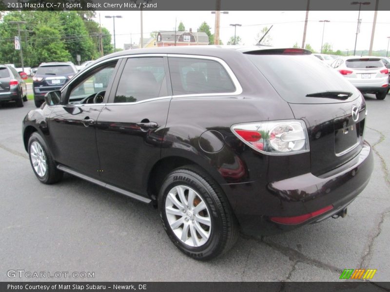 Black Cherry Mica / Sand 2011 Mazda CX-7 i Sport