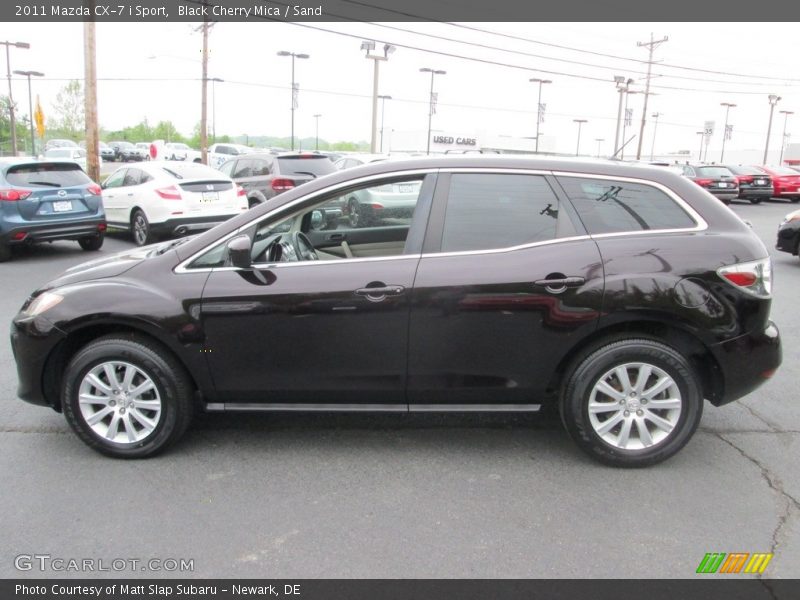Black Cherry Mica / Sand 2011 Mazda CX-7 i Sport