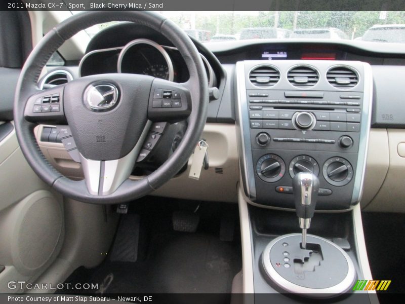 Black Cherry Mica / Sand 2011 Mazda CX-7 i Sport
