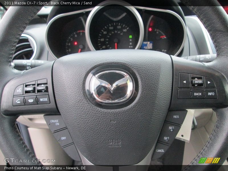 Black Cherry Mica / Sand 2011 Mazda CX-7 i Sport