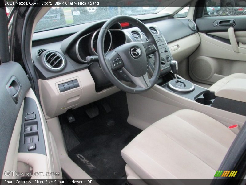 Black Cherry Mica / Sand 2011 Mazda CX-7 i Sport