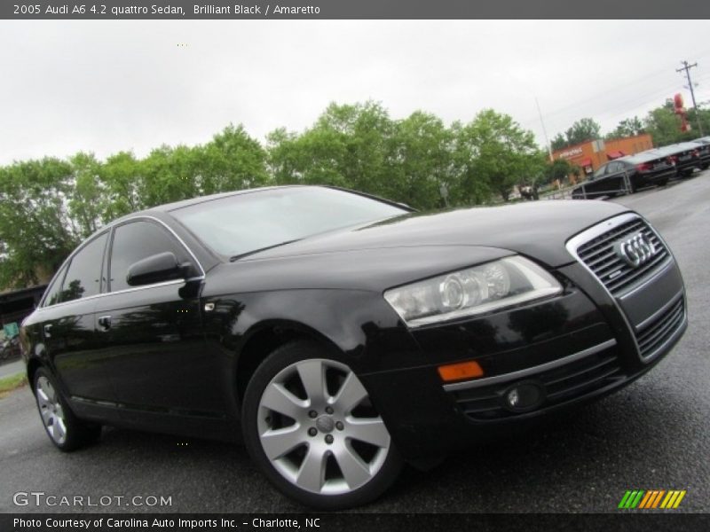 Brilliant Black / Amaretto 2005 Audi A6 4.2 quattro Sedan