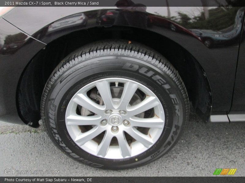 Black Cherry Mica / Sand 2011 Mazda CX-7 i Sport