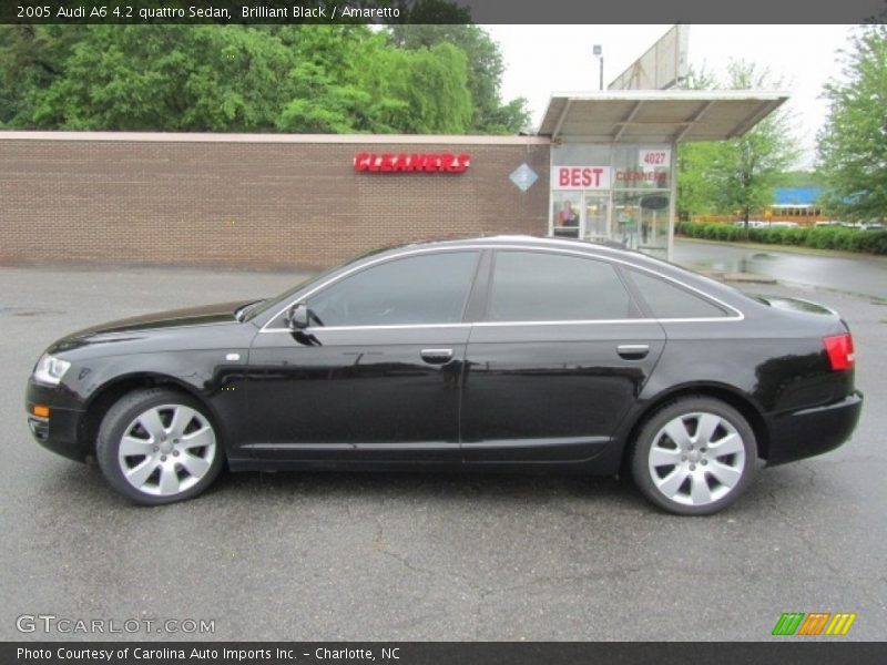 Brilliant Black / Amaretto 2005 Audi A6 4.2 quattro Sedan