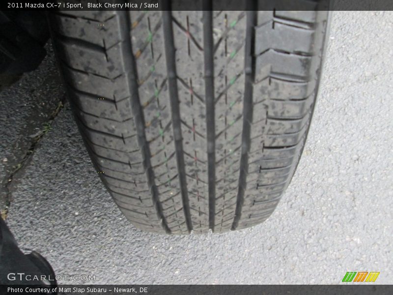 Black Cherry Mica / Sand 2011 Mazda CX-7 i Sport