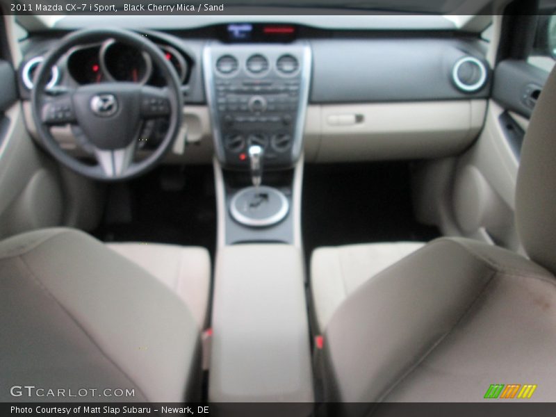 Black Cherry Mica / Sand 2011 Mazda CX-7 i Sport