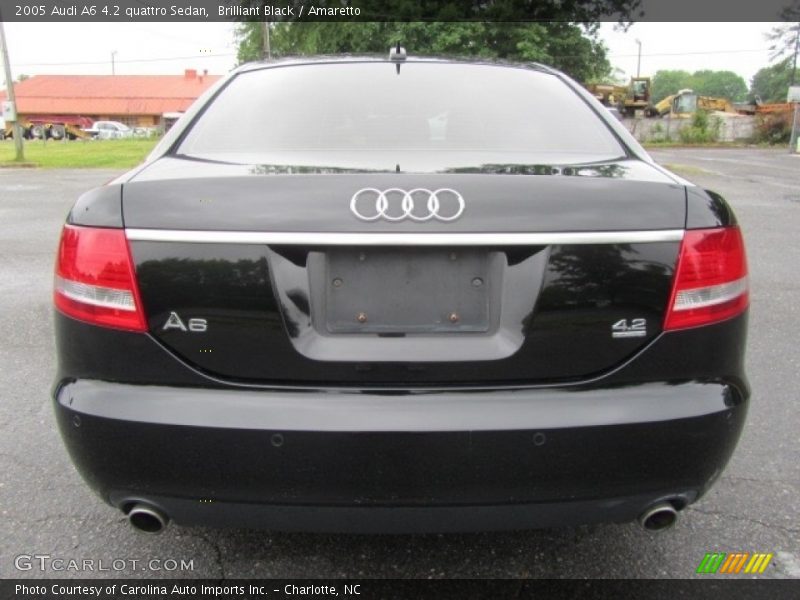 Brilliant Black / Amaretto 2005 Audi A6 4.2 quattro Sedan