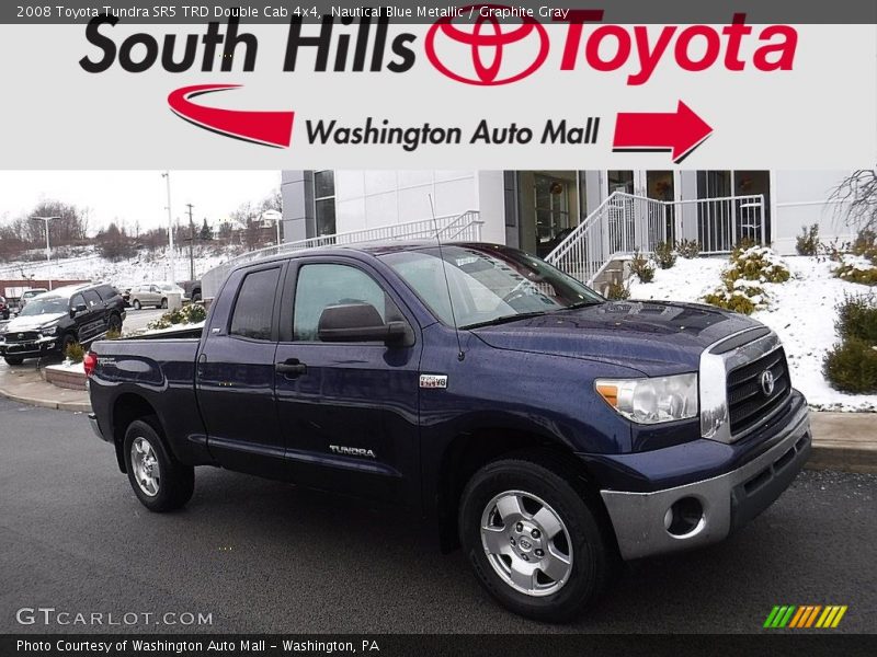 Nautical Blue Metallic / Graphite Gray 2008 Toyota Tundra SR5 TRD Double Cab 4x4