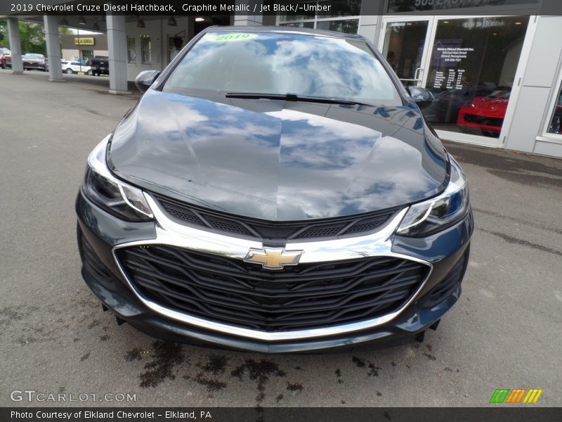 Graphite Metallic / Jet Black/­Umber 2019 Chevrolet Cruze Diesel Hatchback