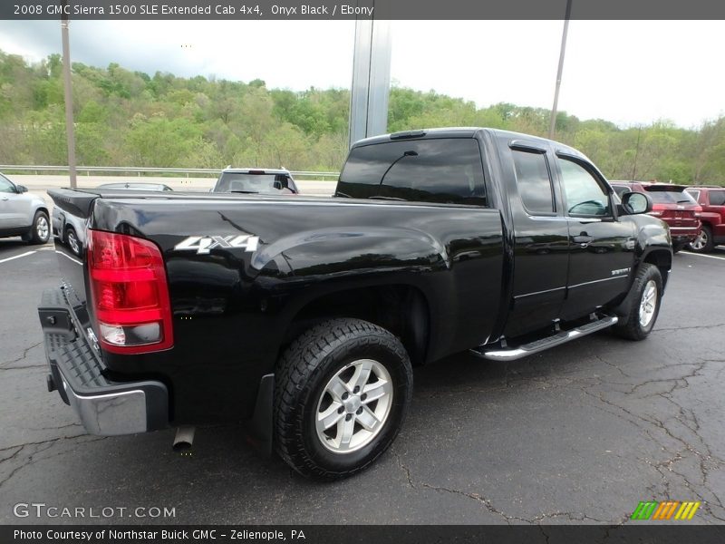 Onyx Black / Ebony 2008 GMC Sierra 1500 SLE Extended Cab 4x4